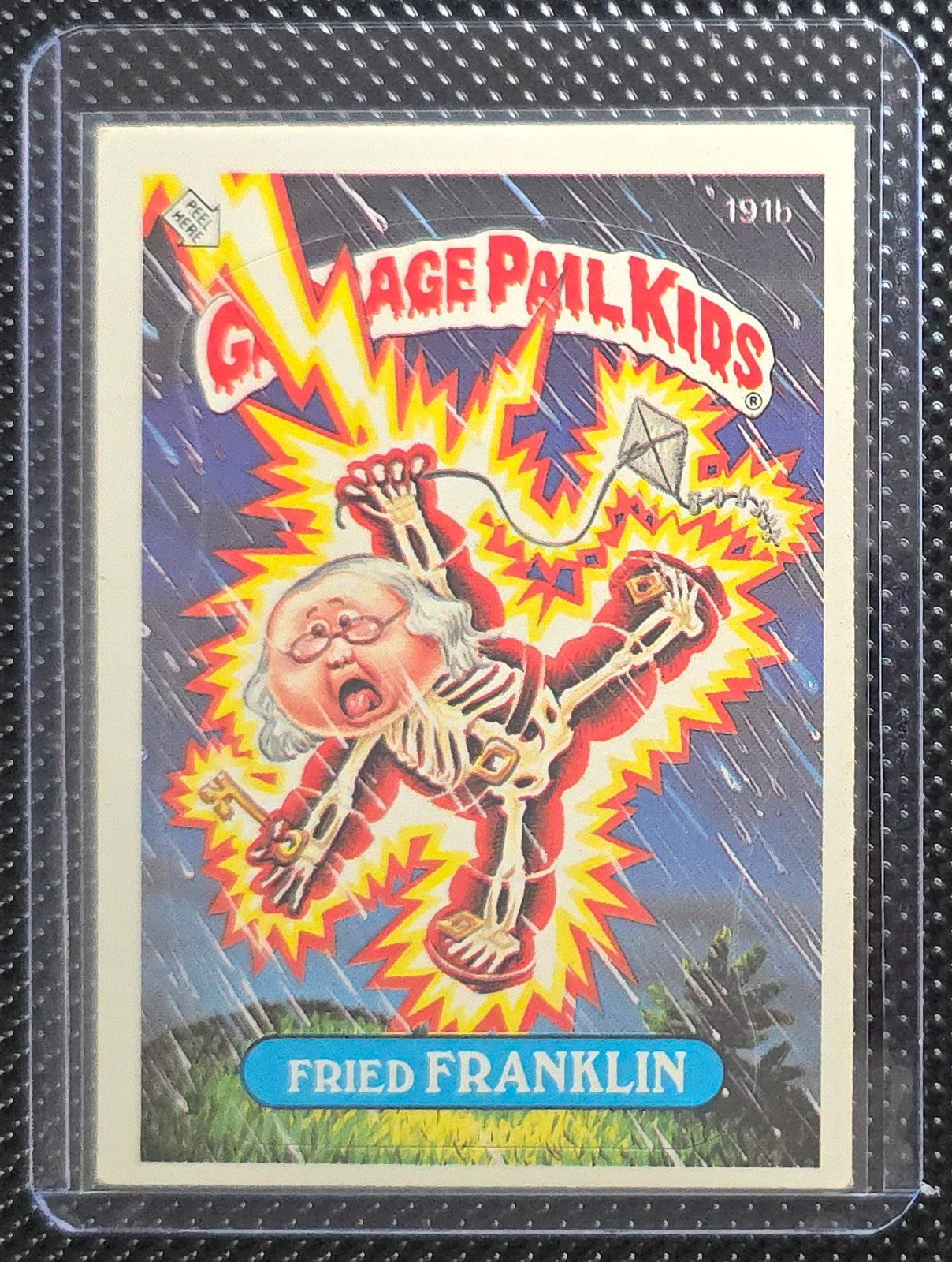 1986 Garbage Pail Kids Fried Franklin 191b Original Series 5