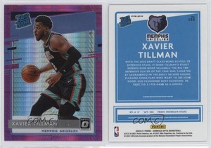 2020 Panini Donruss Optic Rated Hyper Pink Prizm Xavier Tillman #185 Rookie RC
