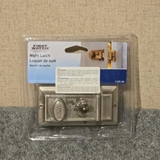 First Watch Security Night Latch Model 1105-SN Satin Nickel NEW SEALED