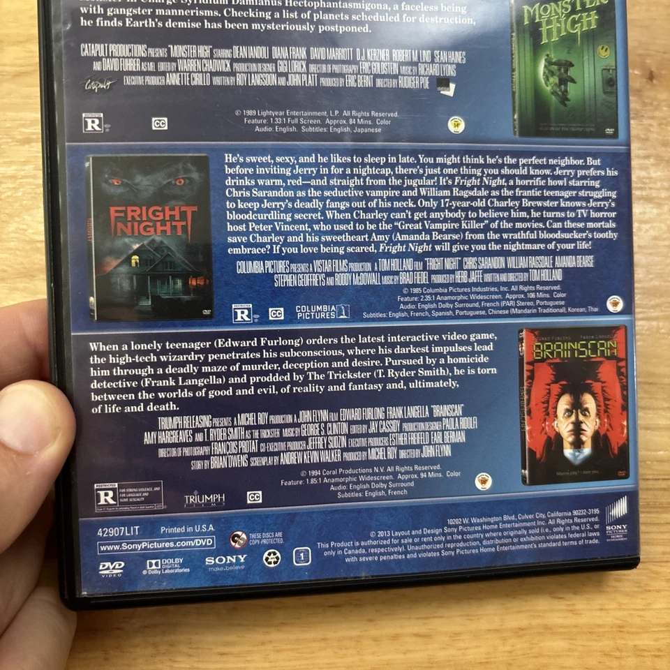 4 Movie Thrills & Chills Collection Vol 3 (DVD, 2013, 4 Disc, Region 1) - Image 4 of 4