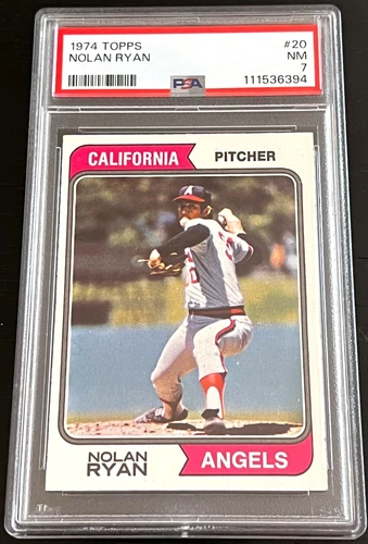1974 TOPPS #20 NOLAN RYAN PSA 7 NEW SLAB - WE COMBINE SHIPPING