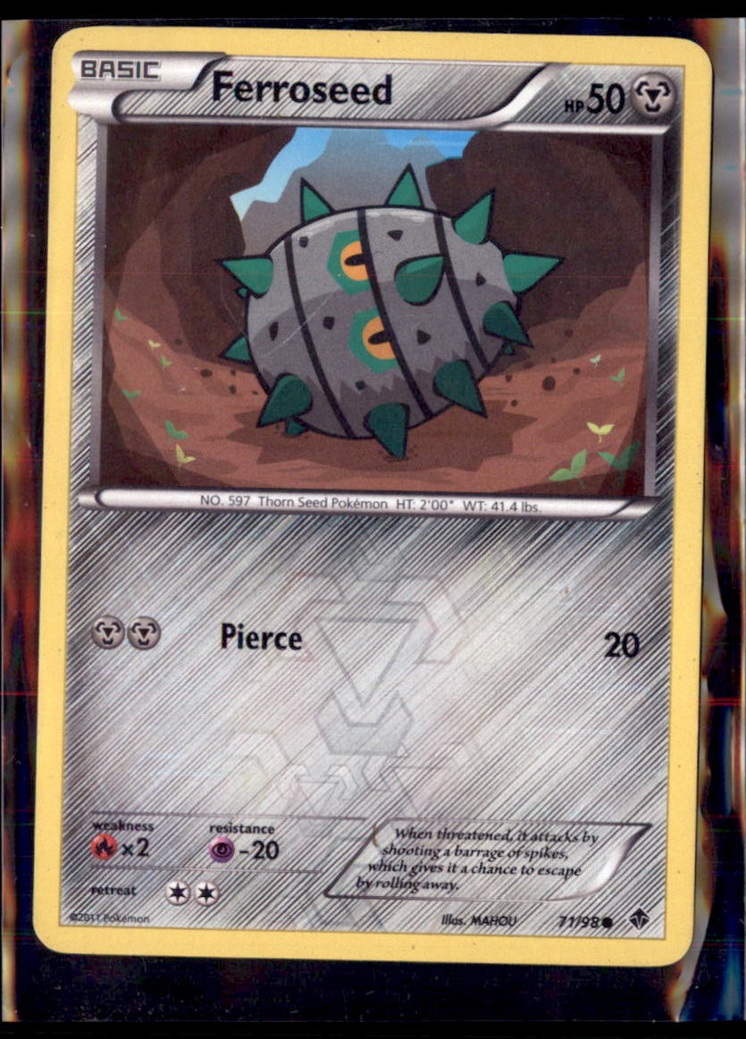 Pokemon Emerging Powers 71/98 Ferroseed Common Reverse Holo