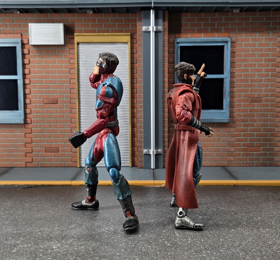 Marvel Legends X-Men Cyclops & Gambit 6" Action Figures ToyBiz Vintage - Image 4 of 4