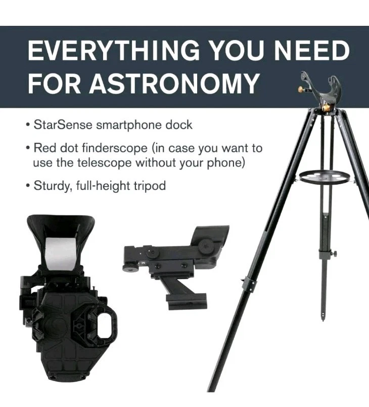22452 StarSense Explore LT114AZ Newtonian Reflector Telescope with Smartphone... - Image 2 of 4
