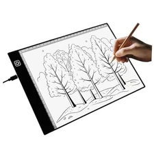 LED Light Box for Tracing and Drawing - Ultra Thin Adjustable Light Table, A4