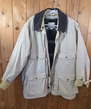 VTG Woolrich Jacket Mens L Barn Chore Coat Remove Sherpa Liner And Wool Collar