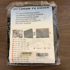 40-43 inch Outdoor TV Cover Fitted Waterproof Weatherproof Television Protector