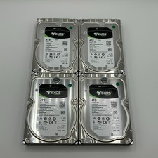 Seagate ST4000NM0095 Exos 7E8 4TB 3.5" SAS Internal Hard Drive Lot of 4