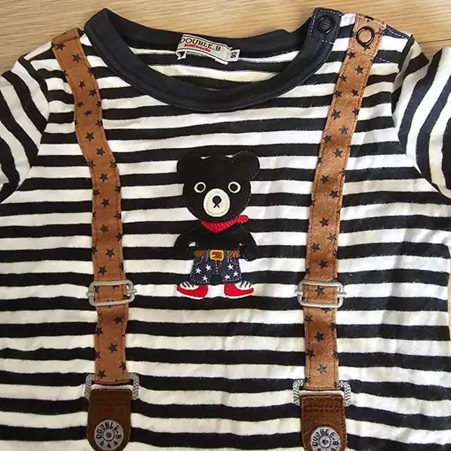 Mickey House Double B Puchi T-shirt, Size 90, Pre-Owned