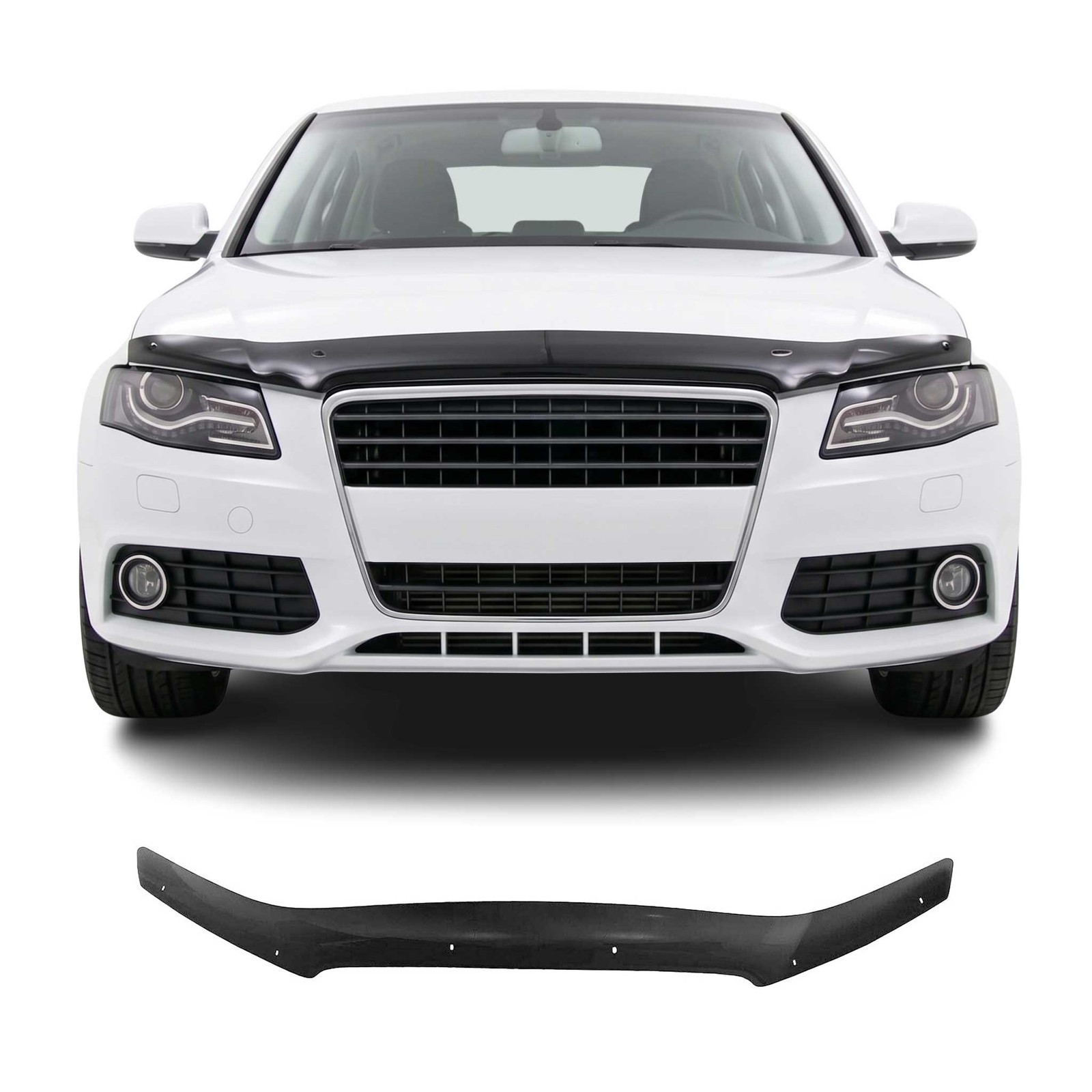 Déflecteur capot Audi A3 8P noir finition premium acrylique rigide