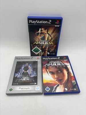 Sony PS2 Playstation 2 Tomb Raider Anniversary + The Angel of Darkness + Legend