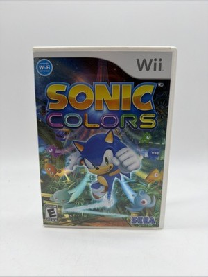 Sonic Colors Nintendo Wii 2010 Complete with Manual CIB Tested and Working