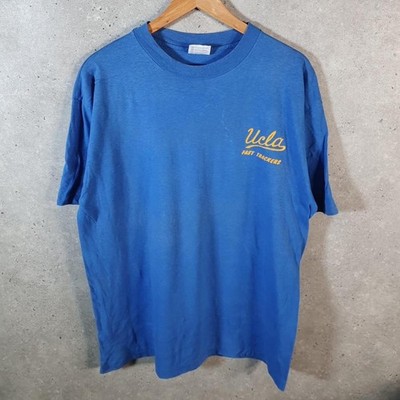 Vintage Hanes UCLA Fast Trackers 90s USA Single Stitch T-Shirt Herren XL blau