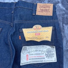 VTG 1987 Levis 517 Saddleman Bootcut Jeans Orange Tab Deadstock USA 36x32