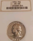 1956 Washington Quarter 25C NGC PF68 Brilliant White No Spots Free Post Tracking