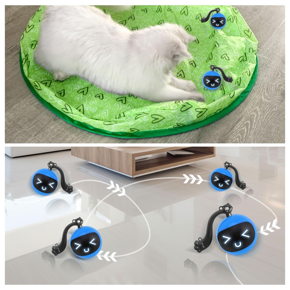 LUPAPA Interactive Cat Toys, Indoor Simulation Hunting Toys for Cats ...