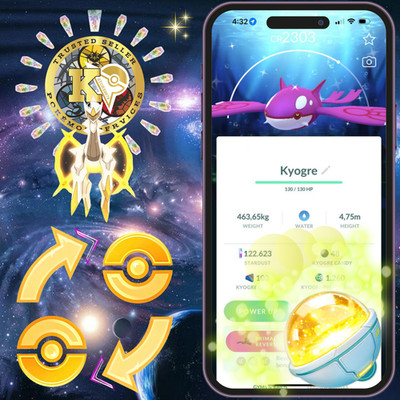 P.T.CentraI GO  Shiny Groudon   Kyogre  Background Go Tour  Kalos 2026 Digital 
