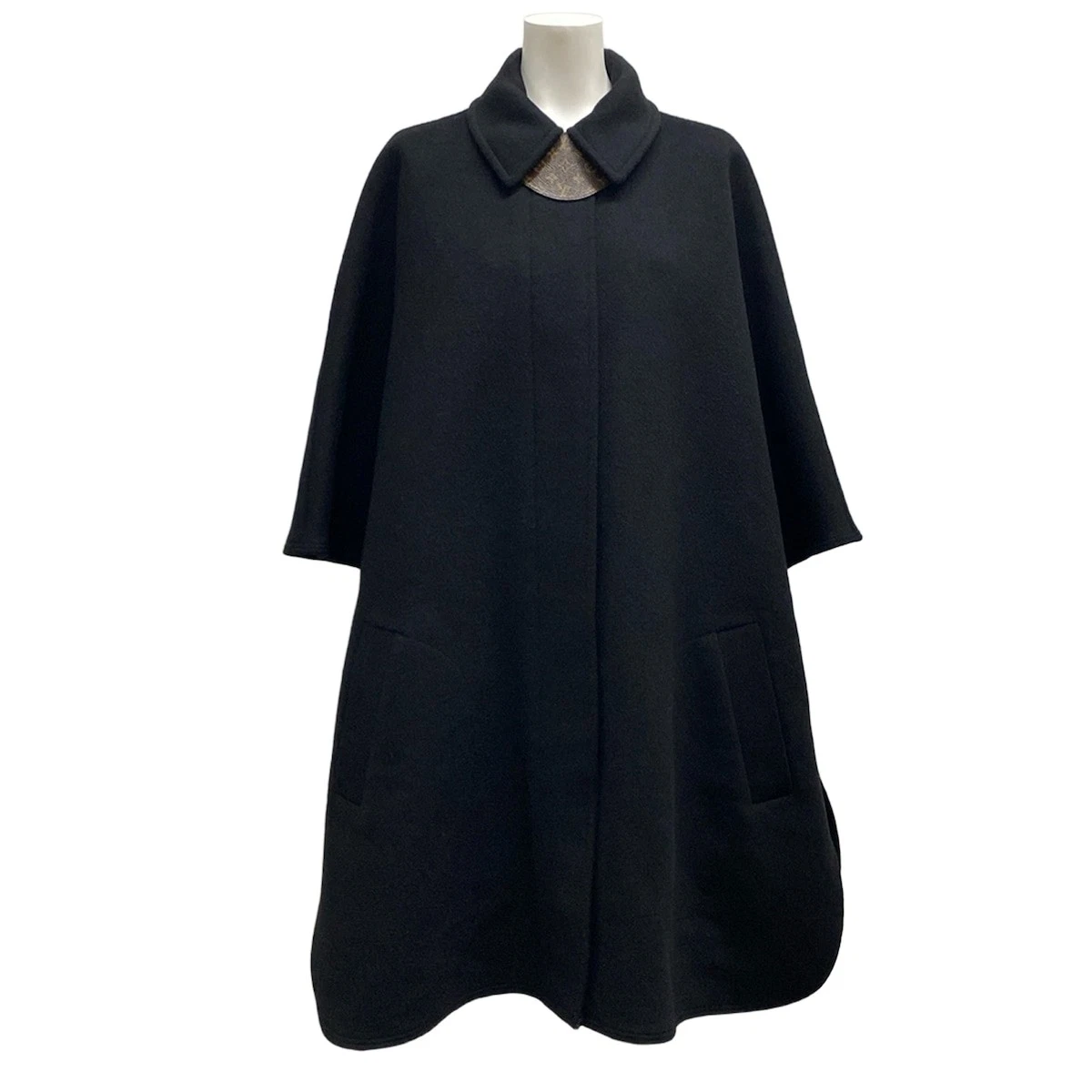 LOUIS VUITTON（LV） Cappotto nero originale LOUIS VUITTON FHC013QWE lana seta