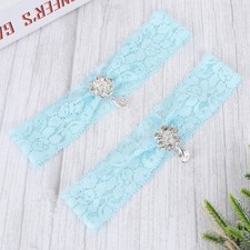 2 PCS Wedding Jewelry Set for Bride Women's Bridal Garter Belts Garters