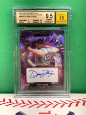 2024 Wild Card Metallix Auto Fractal Purple #WMFADT Drew Thorpe 1/1 BGS 9.5