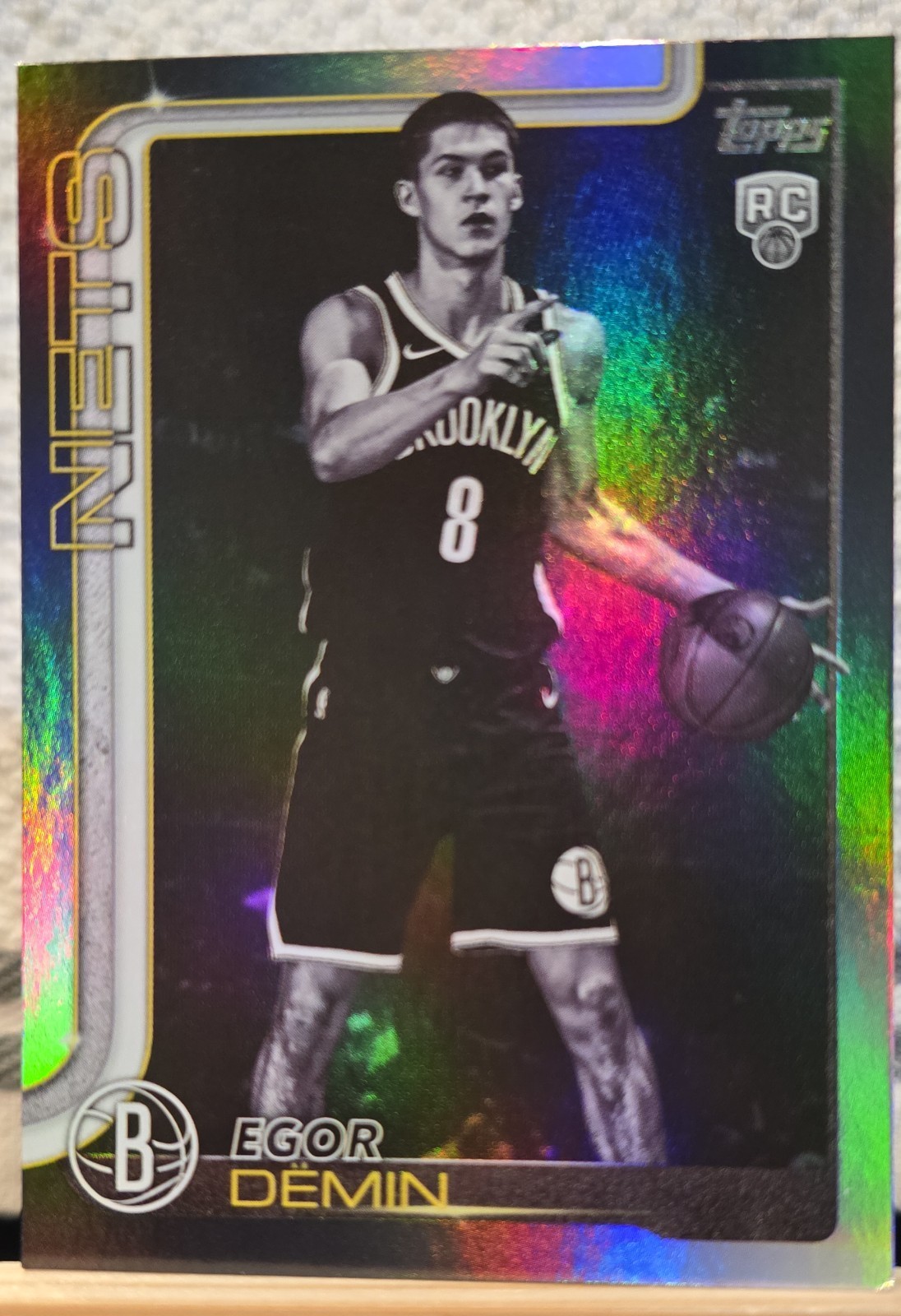 2025-26 Topps - Egor Demin #208 Blackout (RC)