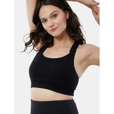 Ingrid & Isabel Basics Women XL Black Seamless Maternity Nursing Sports Bra