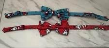 Dr. Seuss Cat in the Hat Bow Tie Set Red And Blue Adjustable Pre Tied