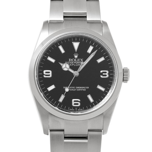 ROLEX Explorer 114270 black WATCH 729941