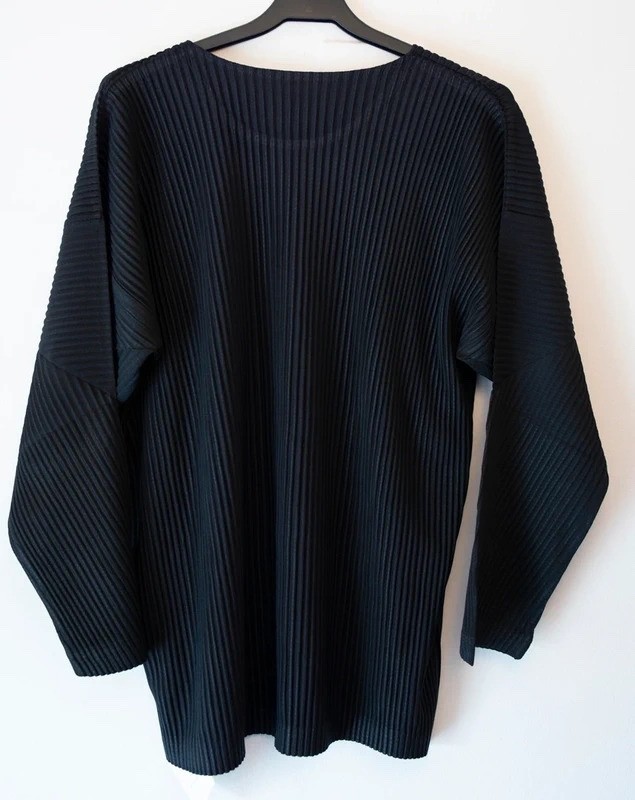 RESERVED- Issey Miyake Homme Plisse Black pleated Long sleeve Shirt image 2