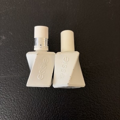 2X Essie Gel Couture Long-Lasting Nail Polish  Vegan Clear Shiny Top Coat 0.46OZ