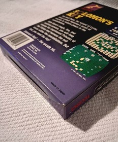 Solomon's Key Complete Nintendo Nes Game CIB Poster Very Good Condition 