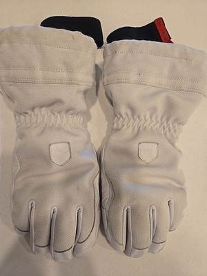 Hestra Womens Patrol Gauntlet Mitt Ivory Size 8 Skiing Snowboard Winter Mitten