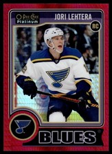 2014-15 O-Pee-Chee Platinum Red Prism Jori Lehtera Rookie 014/135 St. Louis