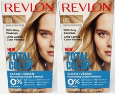 2 Revlon Total Color 80 Medium Natural Blonde...