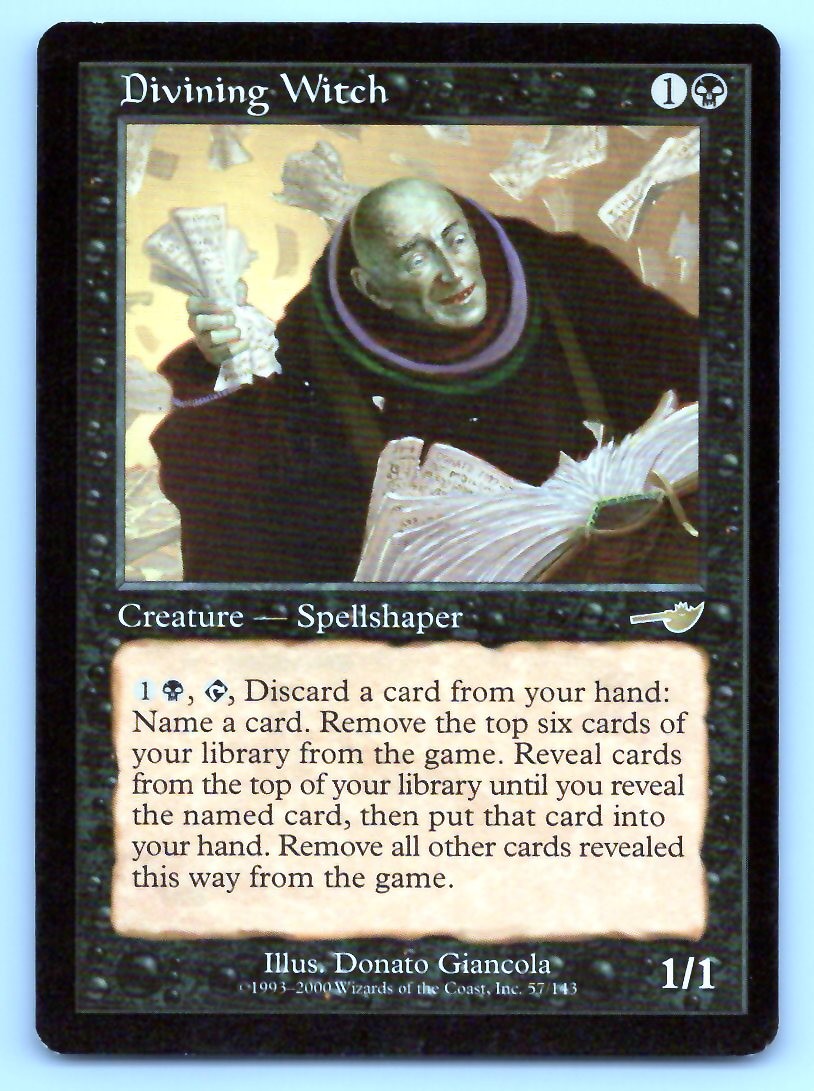 Magic: The Gathering Divining Witch 57 Nemesis NMS R LP