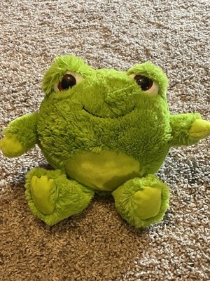 Animal Adventure Green  Round Frog Plush 10  Stuffed Animal 2014