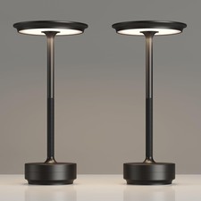 TBBGA 2 Pack Rechargeable Table Lamps Cordless, Portable 5000mAh Outdoor Tabl...