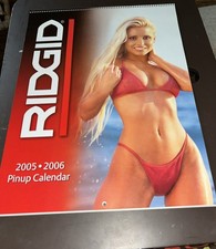 Brand New RIDGID Tool Swimsuit Pin-Up Calendar 2005-2006 Made In The USA
