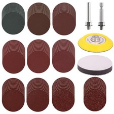 100pcs 3 Inch Sanding Discs Hook and Loop, Drill Sander Pads Attachment for R...