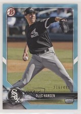 2018 Bowman Draft Sky Blue 216/499 Alec Hansen #BD-146 5x8