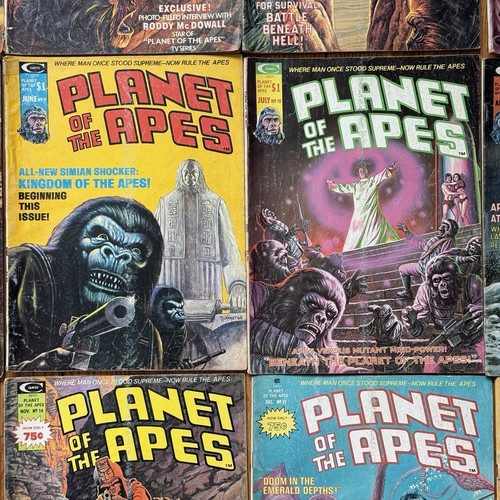 VINTAGE 1970s POTA Planet of the Apes Curtis Magazines #1-3 #5-20 19 Issue Lot - Picture 6 of 24