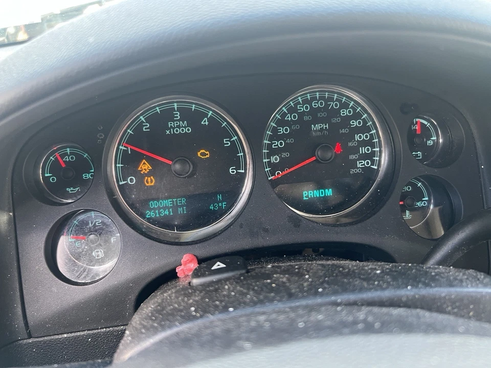 GMC Yukon Sierra 261 k 2010-2011 cuadro de instrumentos MPH velocímetro OEM Foto 4 de 4