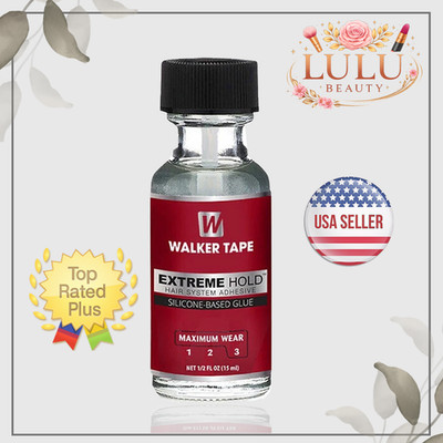 Walker Extreme Hold, Silicone Based Glue, Lace Wig Toupee Glue Adhesive ~ 0.5oz