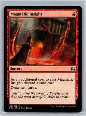 Magic The Gathering Magic Origins Magmatic Insight #155/272 MTG TCG CCG