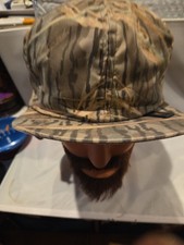 Vintage Cabelas Real Tree Camouflage Camo Ear Flap Hat Medium USA Made *READ*