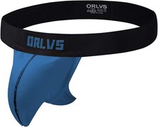 Mens Jockstrap Pouch Underwear, Jock Strap for Men Medium, 1 Pack-blue