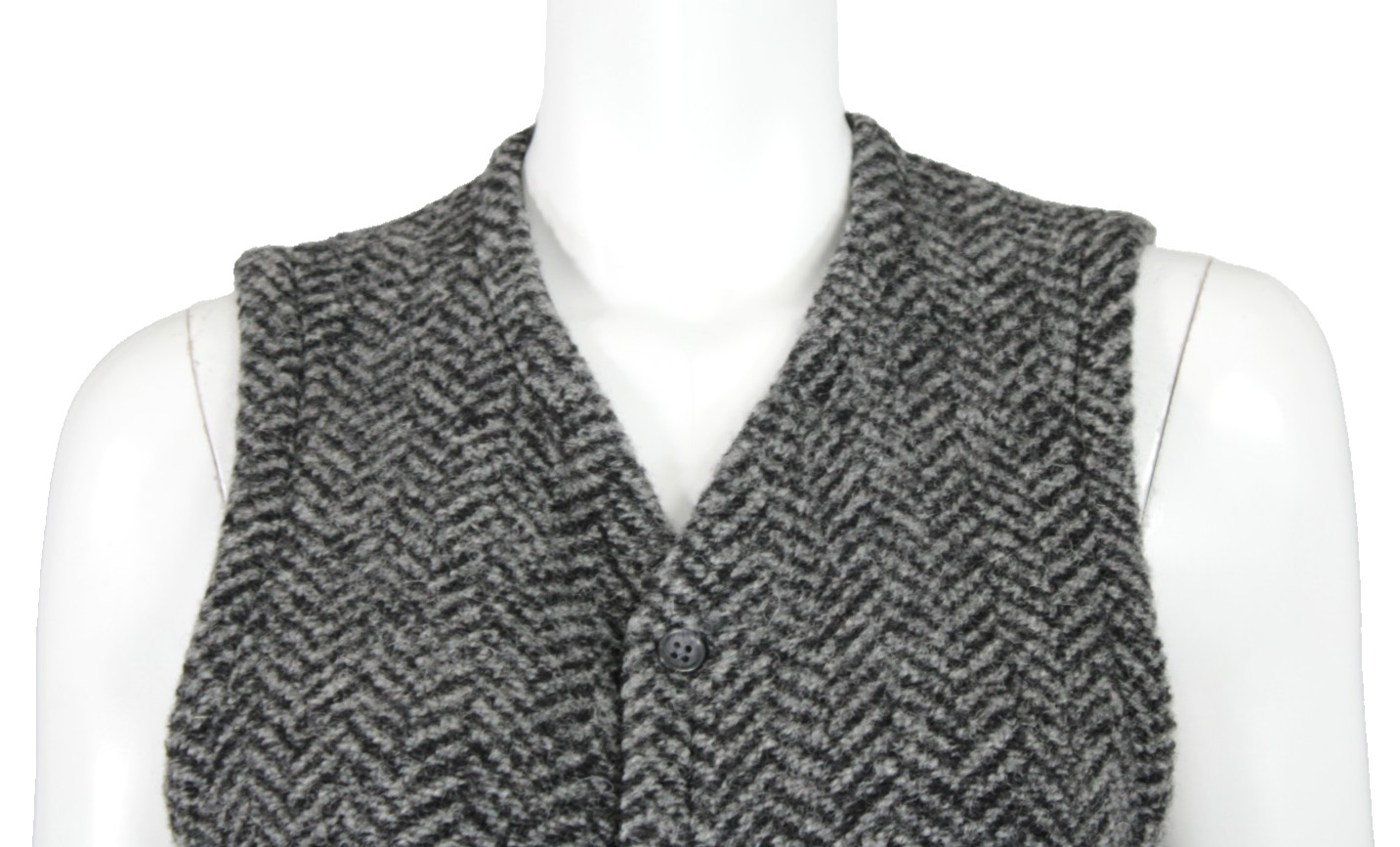 ENGINEERED GARMENTS Gray Wool Herringbone & Plaid… - image 2