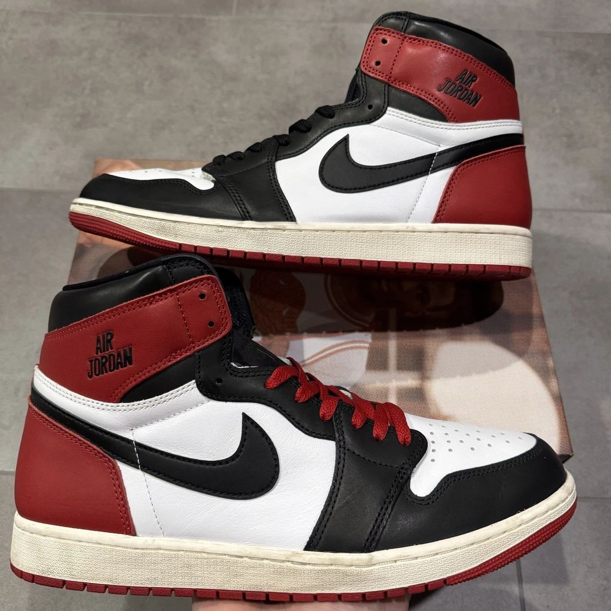Preços baixos em Jordan 1 Retro OG High Black Toe Reimagined | eBay