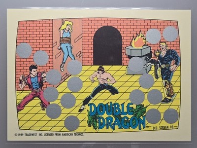Double Dragon 1989 Sticker No.538 Vintage Trading Card Collectible