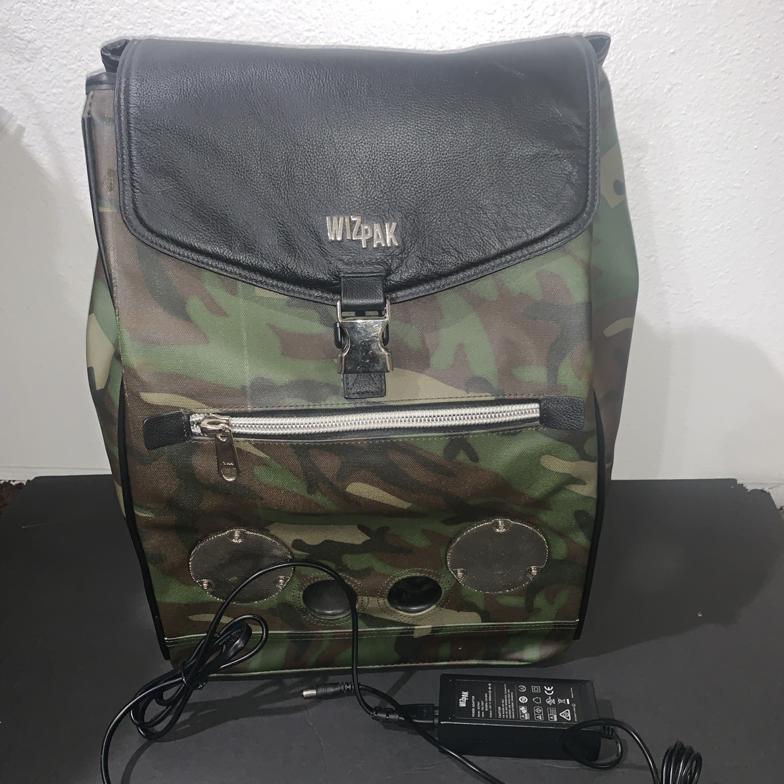 WIZPAK Leather Bluetooth Backpack camouflage colo… - image 2